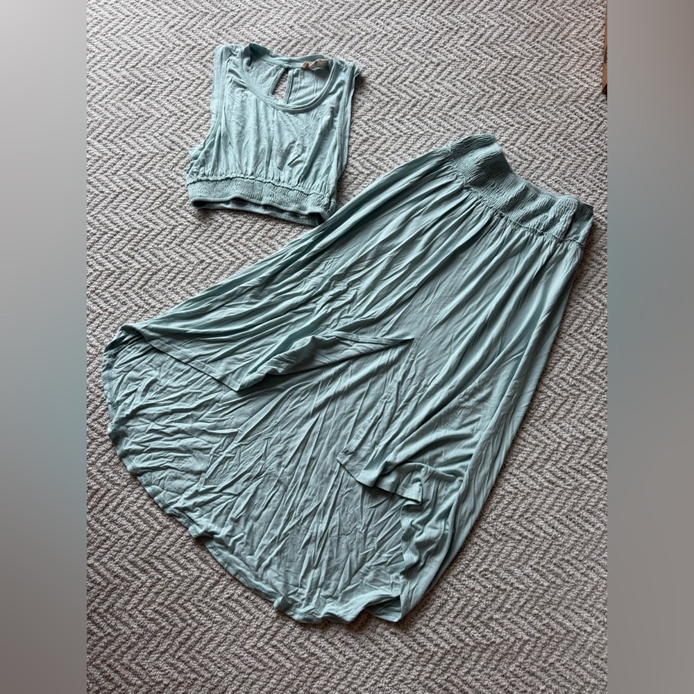 Free People Cropped top and Skirt Set S